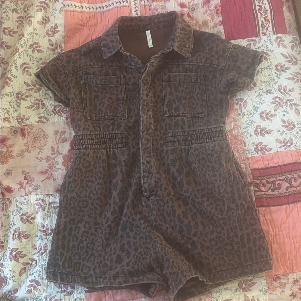 Utility Romper || leopard